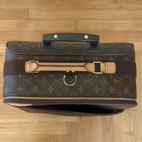 Authentic Vintage Louis Vuitton Pegase 55 Monogram Canvas Trolley Suitcase - Picture 4 of 16